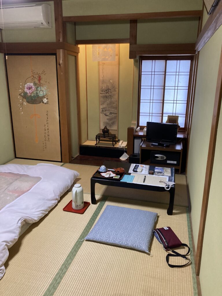 普賢院の宿泊部屋